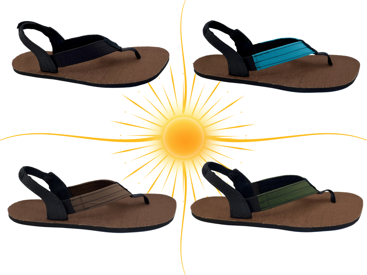OSEM Brown Hemp - Toetem Sandals