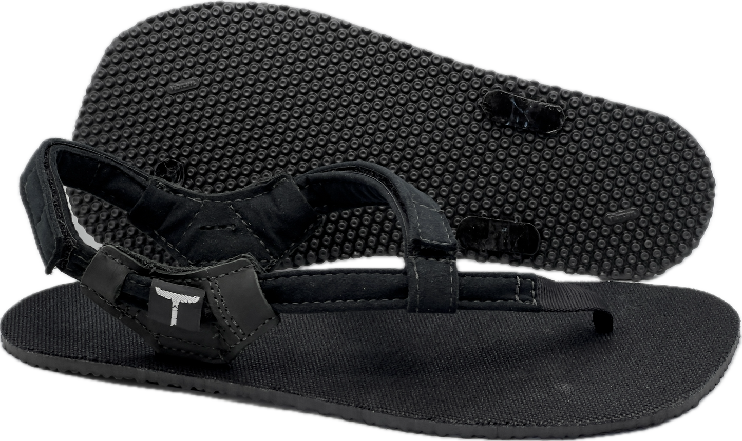 BlackBear Black Hemp 6.5mm - Black - Toetem Sandals