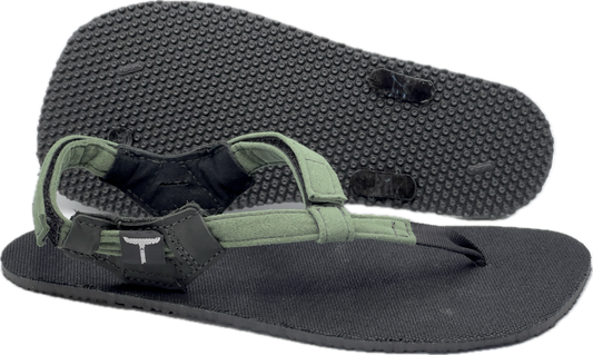 BlackBear Black Hemp 6.5mm - Green - Toetem Sandals