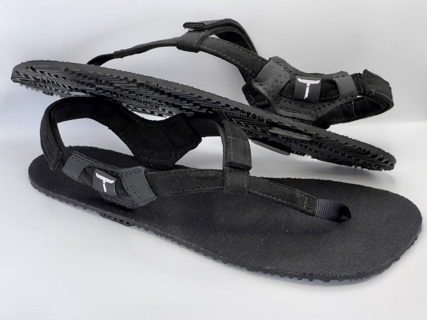 Outlet: Black Hemp Sandals - Toetem Sandals