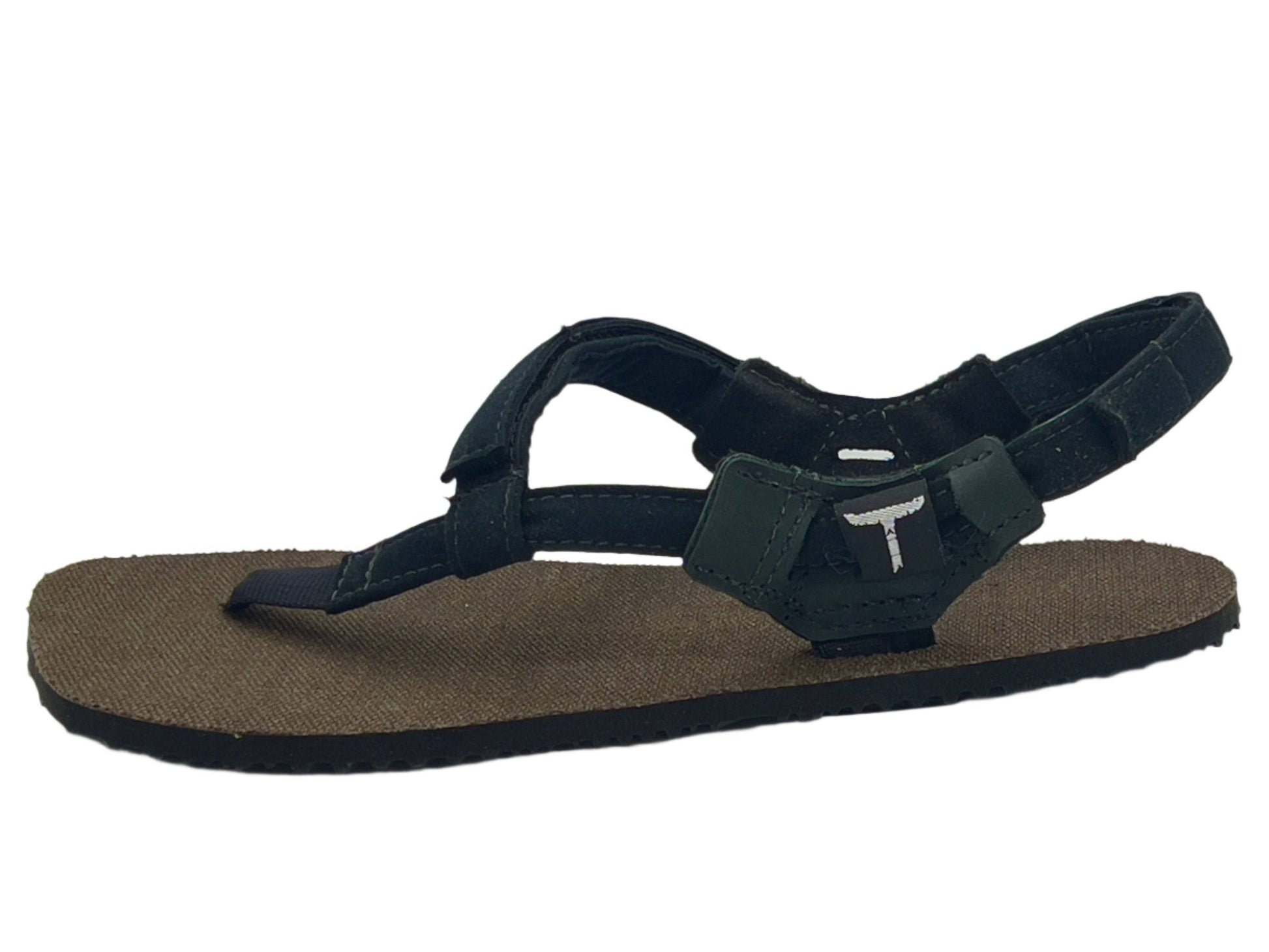 BlackBear Sandals Brown Hemp Black Straps