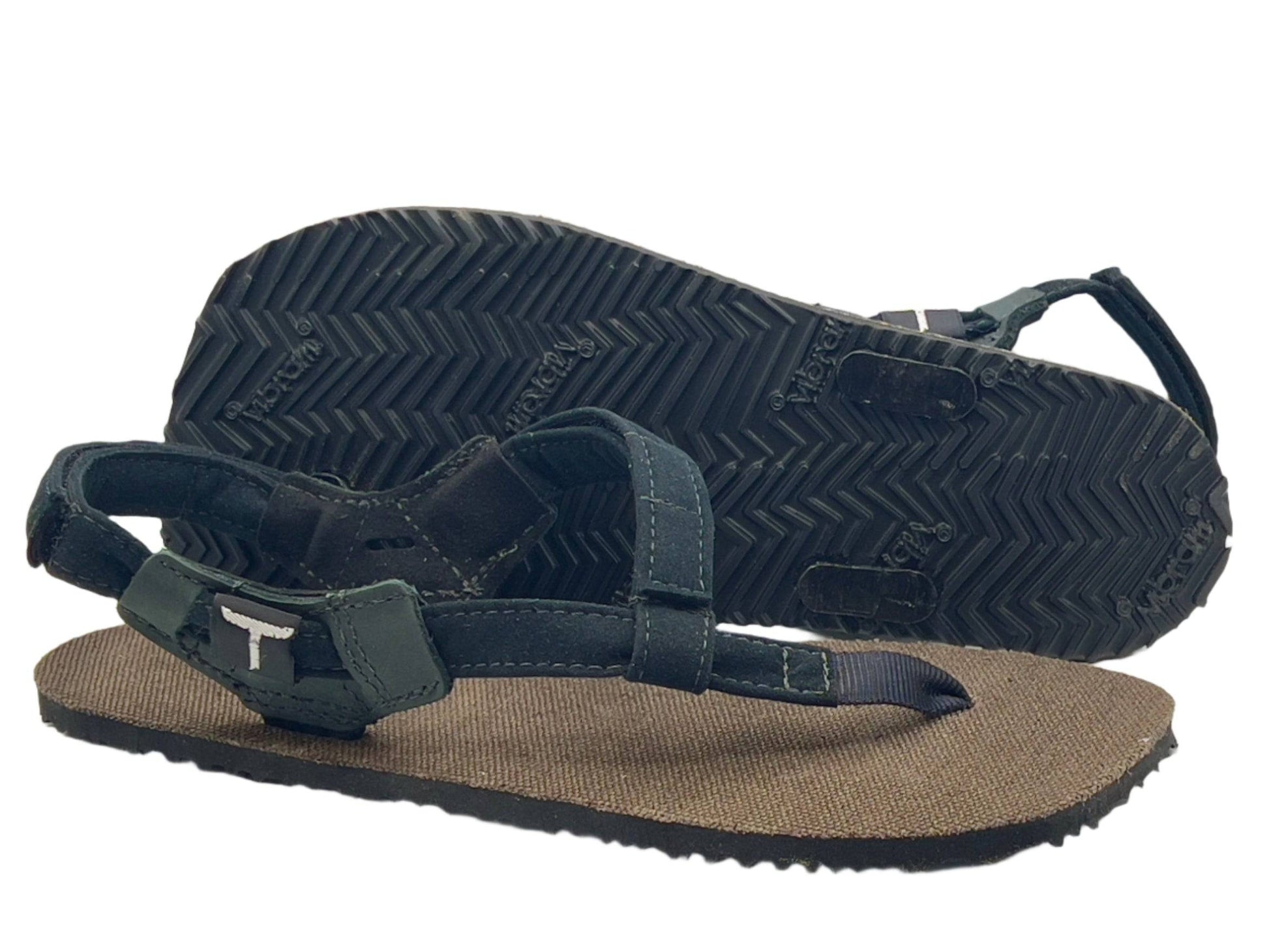 BlackBear Sandals Brown Hemp Black Straps