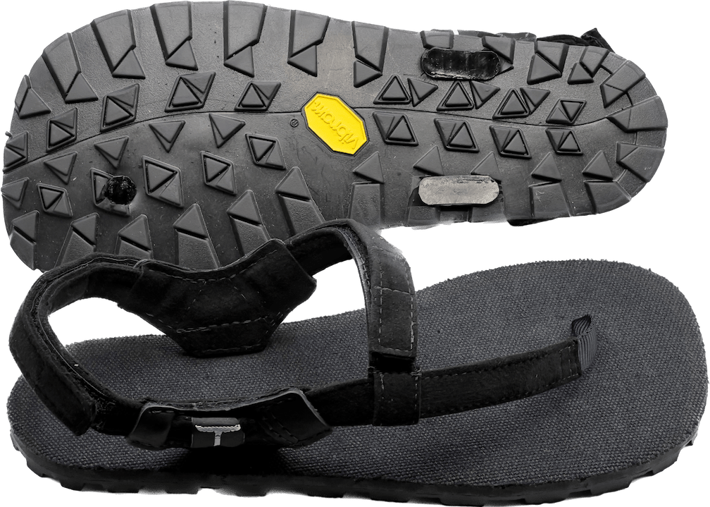 BlackBear Frontier Edition - Black Hemp - Toetem Sandals
