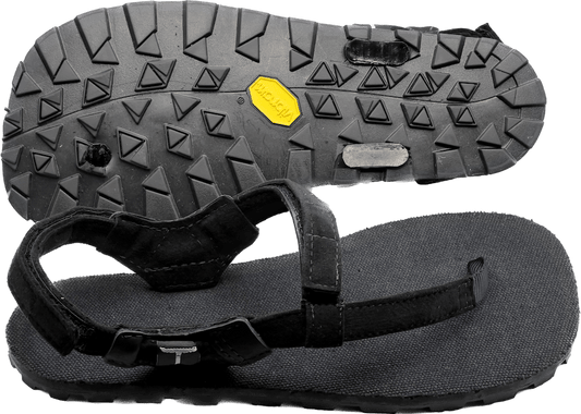 BlackBear Frontier Edition - Black Hemp - Toetem Sandals