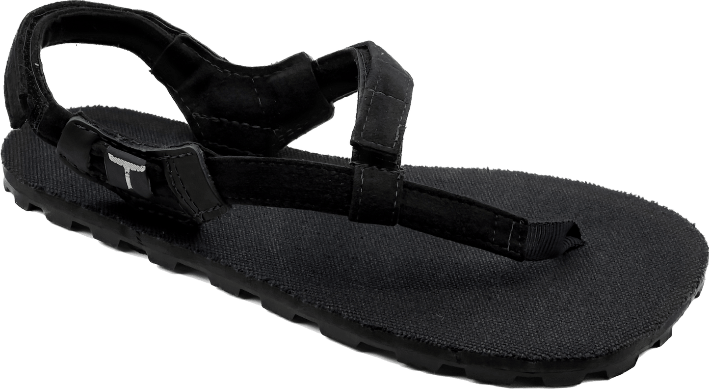BlackBear Frontier Edition - Black Hemp - Toetem Sandals