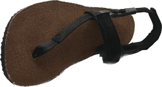 BlackBear Brown Hemp 5mm - Black - Toetem Sandals