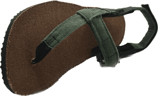 BlackBear Brown Hemp 8mm - Green - Toetem Sandals