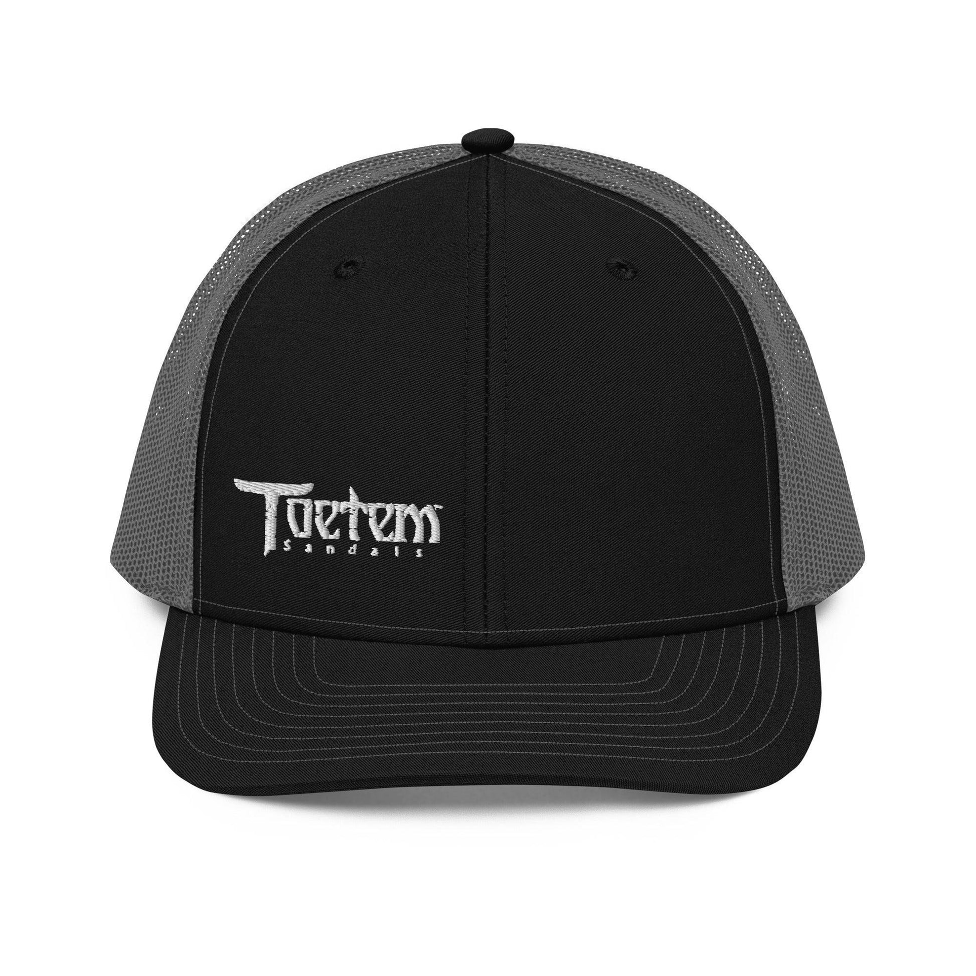 Toetem Logo White Trucker Hat - Toetem Sandals