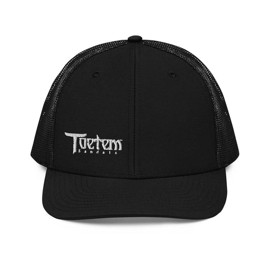 Toetem Logo White Trucker Hat - Toetem Sandals