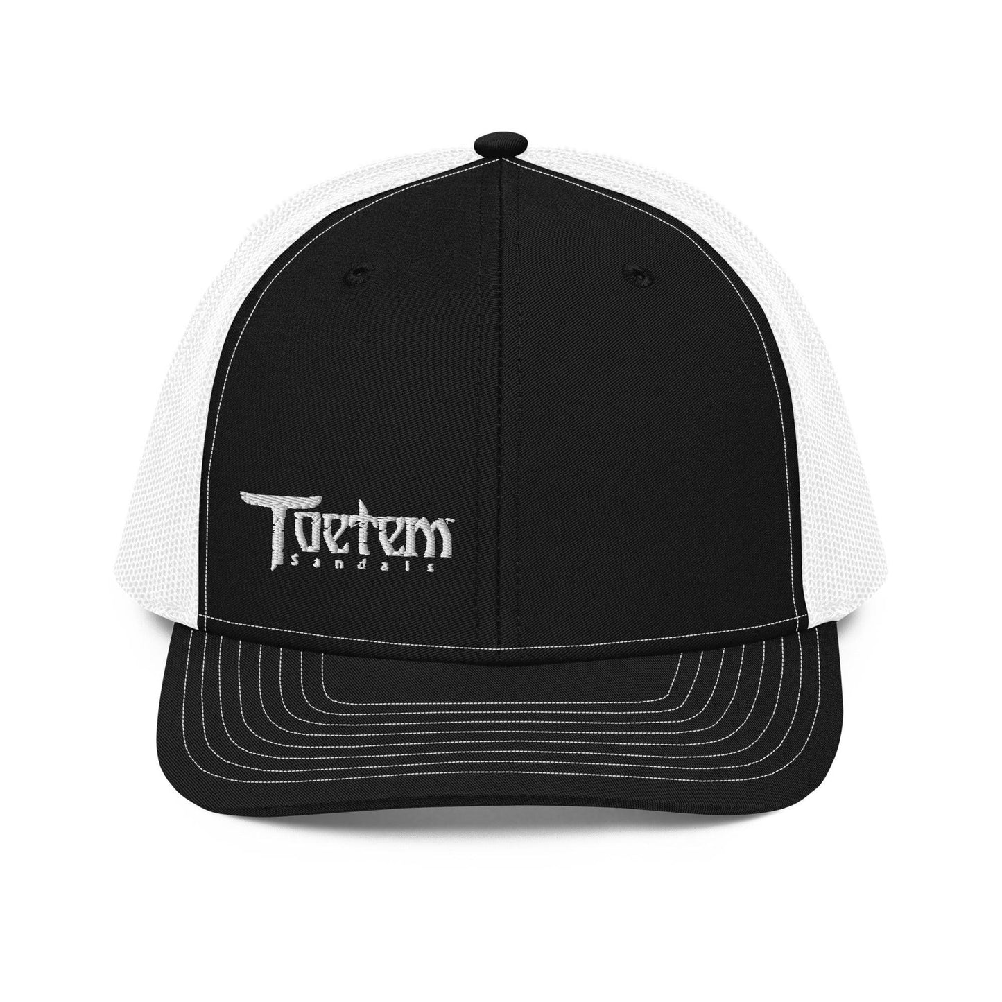 Toetem Logo White Trucker Hat - Toetem Sandals