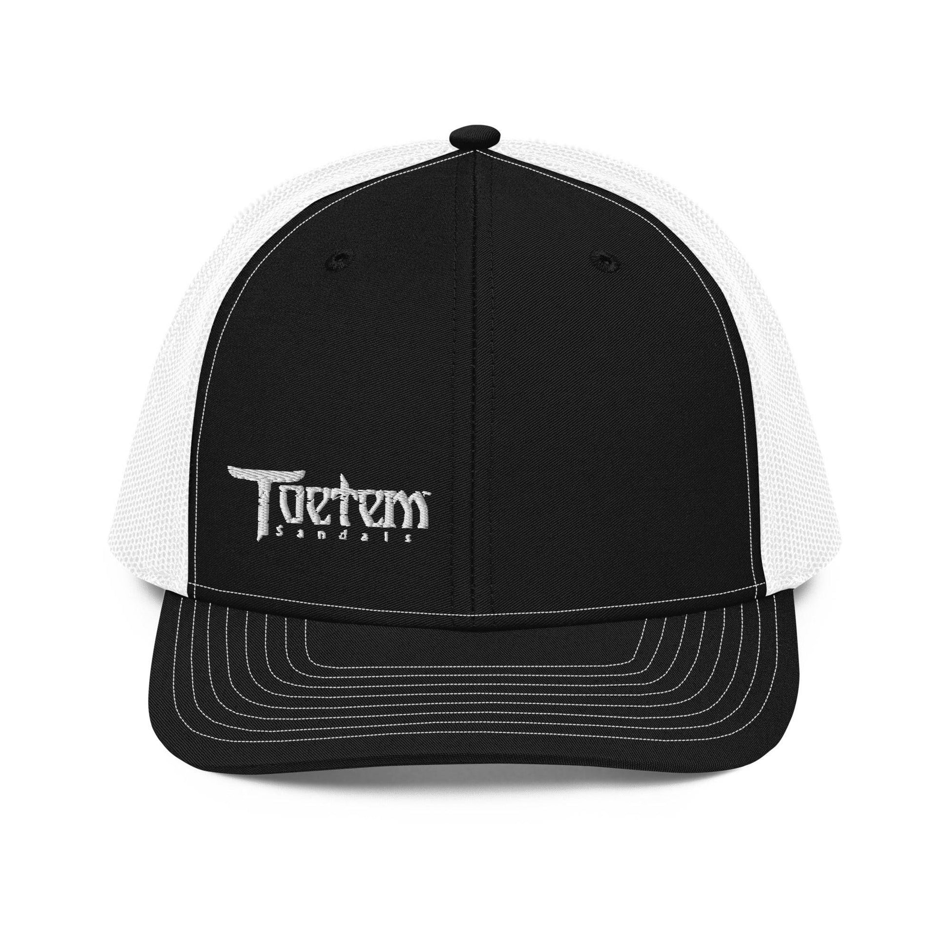 Toetem Logo White Trucker Hat - Toetem Sandals