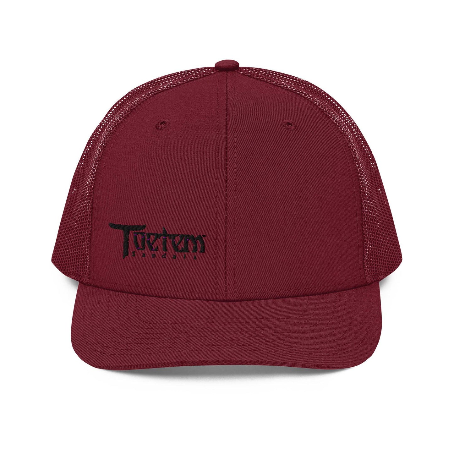 Toetem Logo Black Trucker Hat - Toetem Sandals