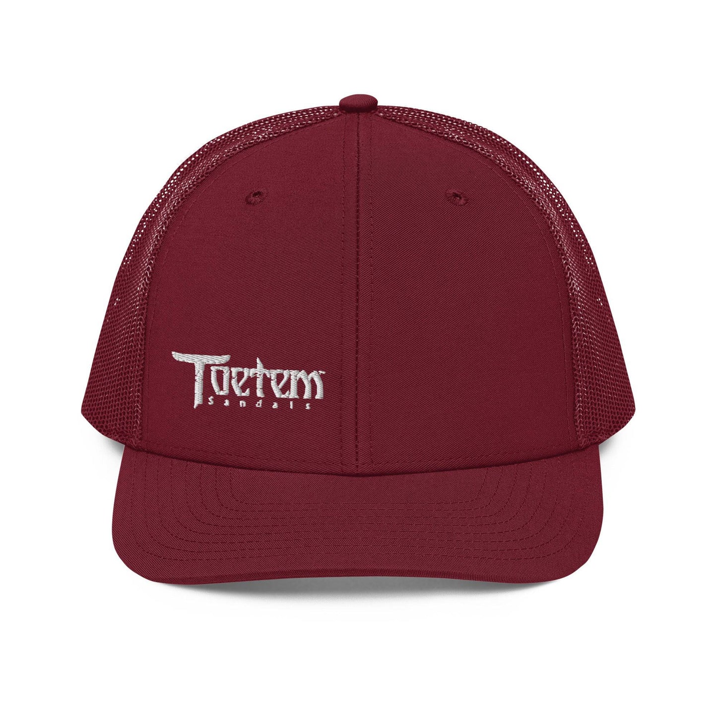 Toetem Logo White Trucker Hat - Toetem Sandals