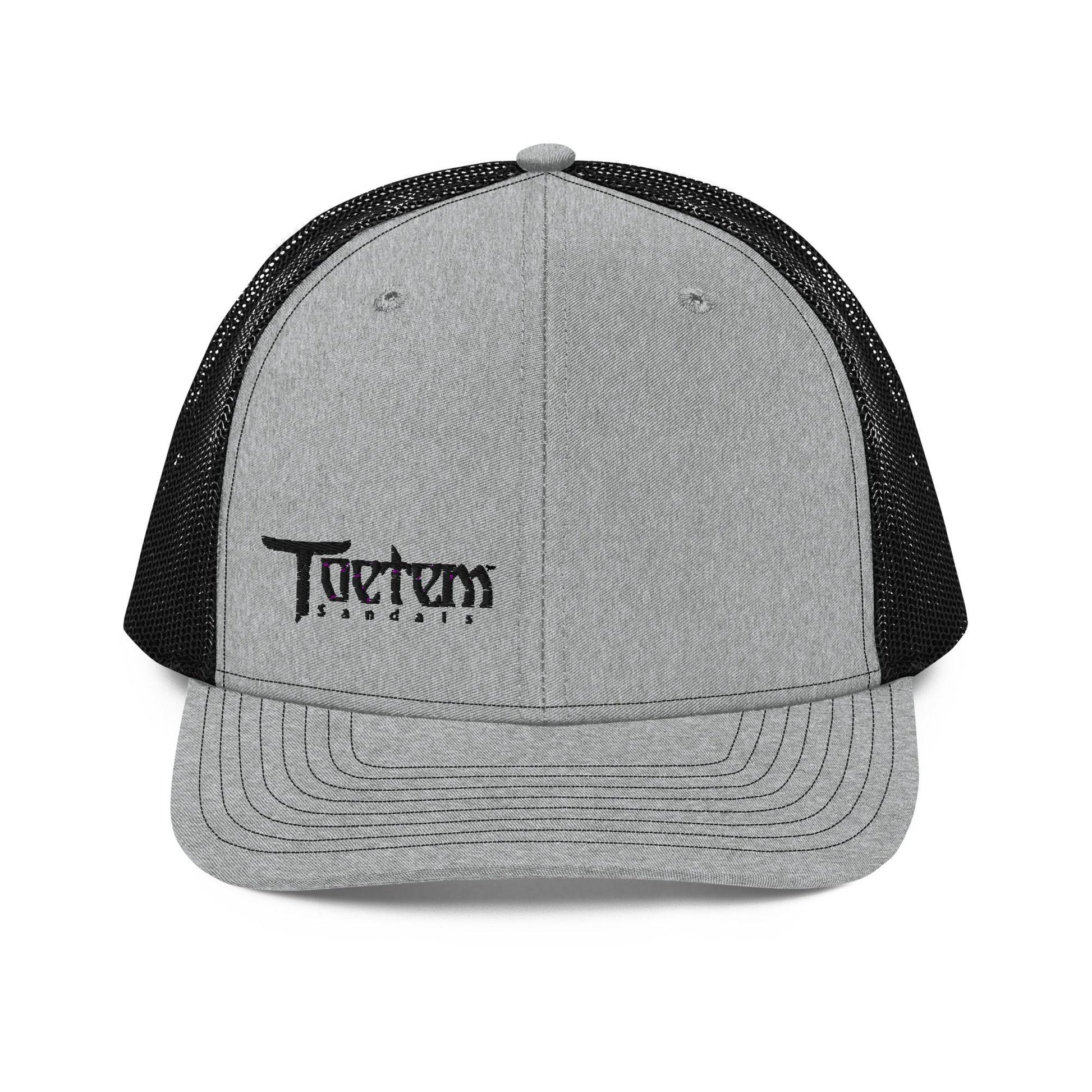 Toetem Logo Black Trucker Hat - Toetem Sandals