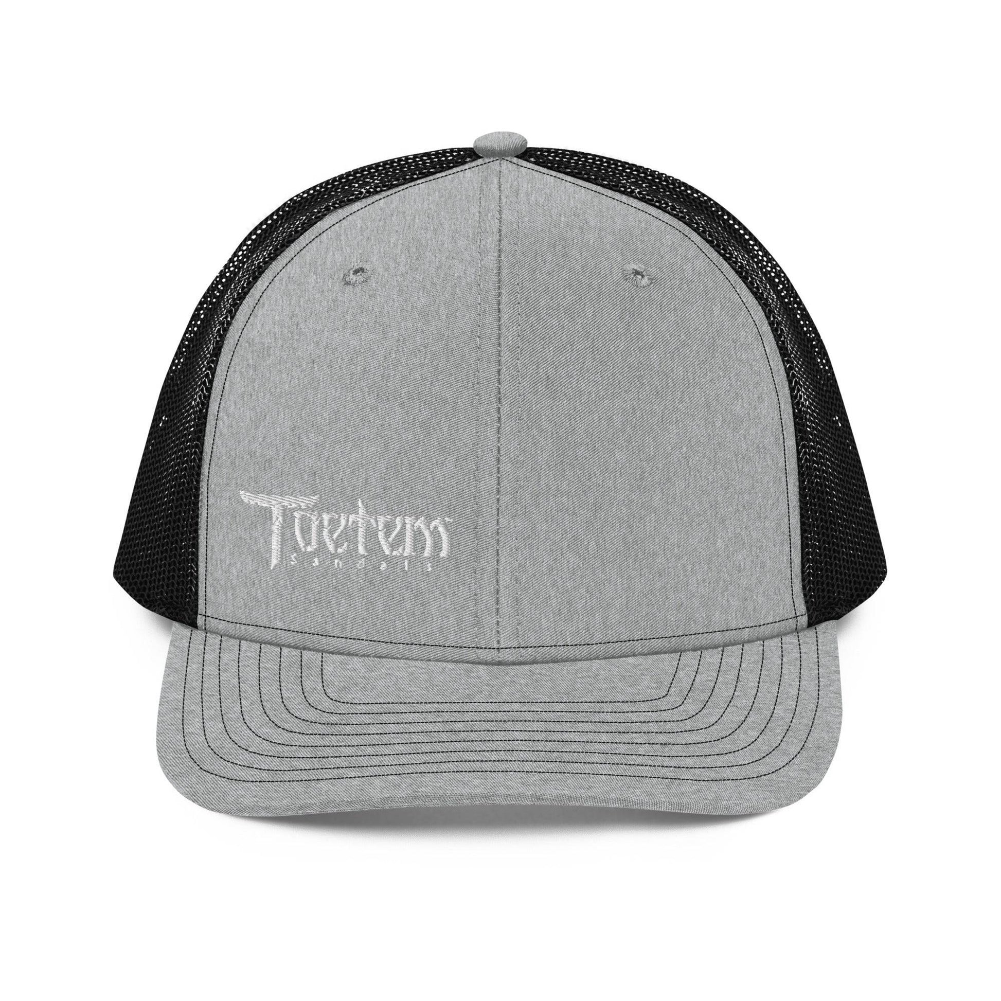 Toetem Logo White Trucker Hat - Toetem Sandals
