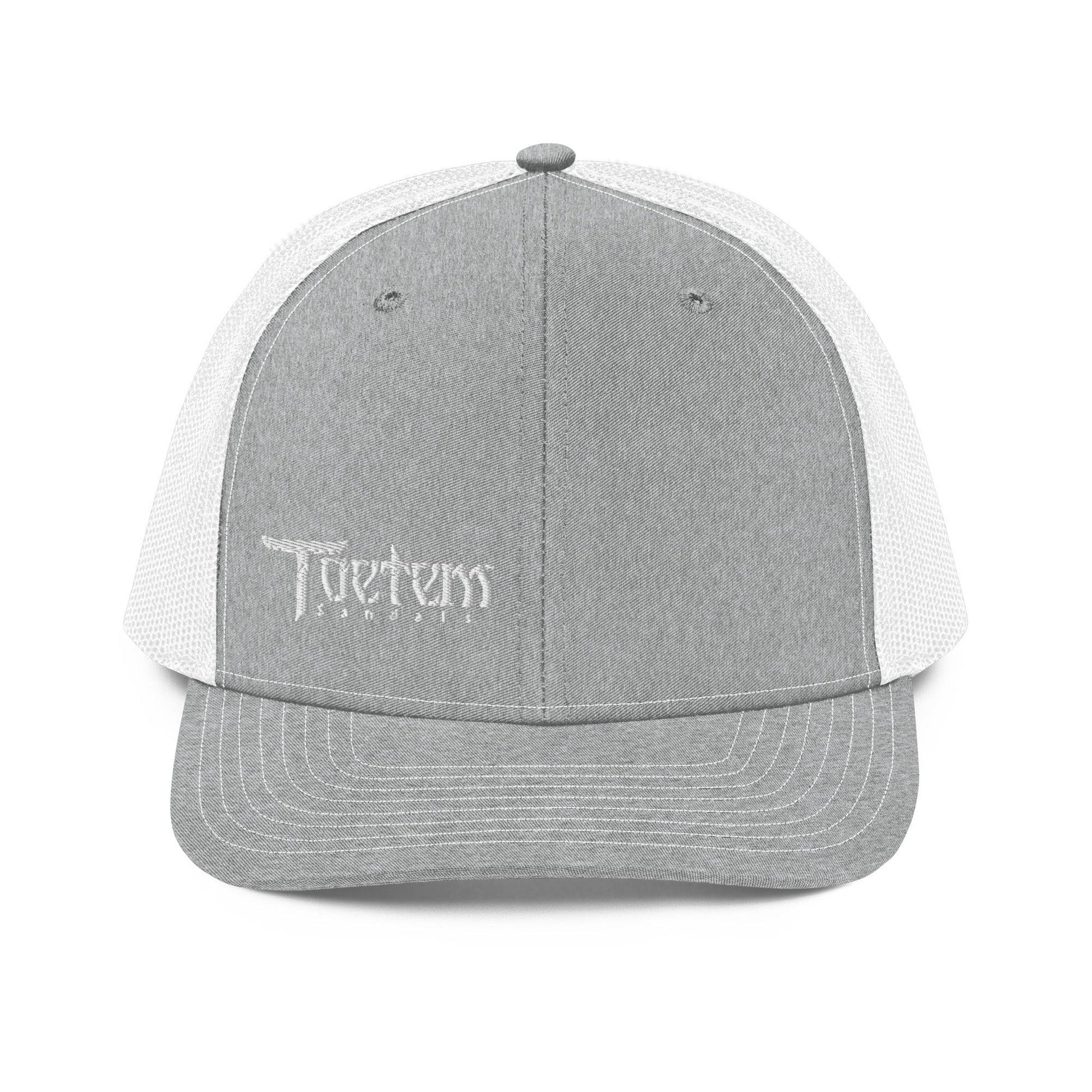 Toetem Logo White Trucker Hat - Toetem Sandals