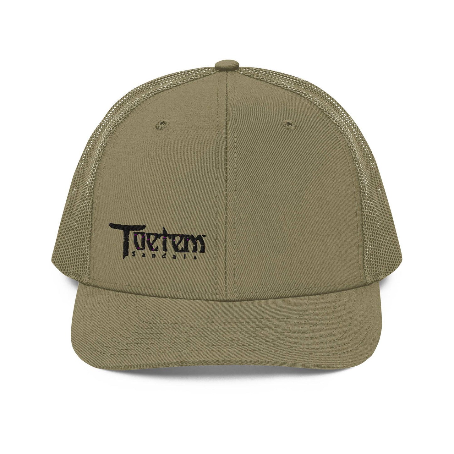 Toetem Logo Black Trucker Hat - Toetem Sandals