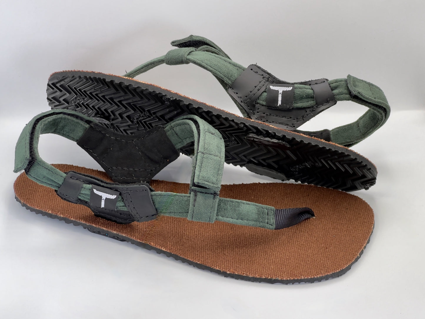 BlackBear Brown Hemp 8mm - Green - Toetem Sandals