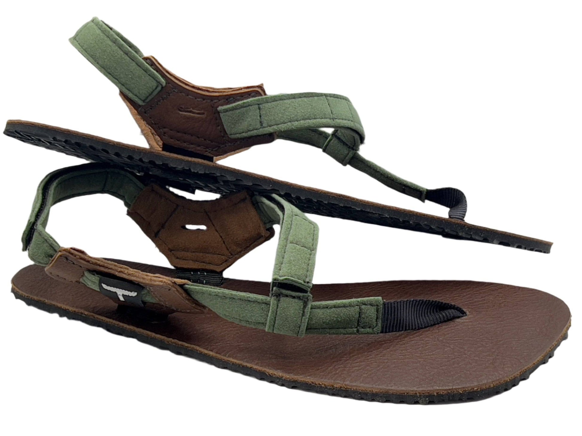 BlackBear Sandals ALPHA Leather Green Straps