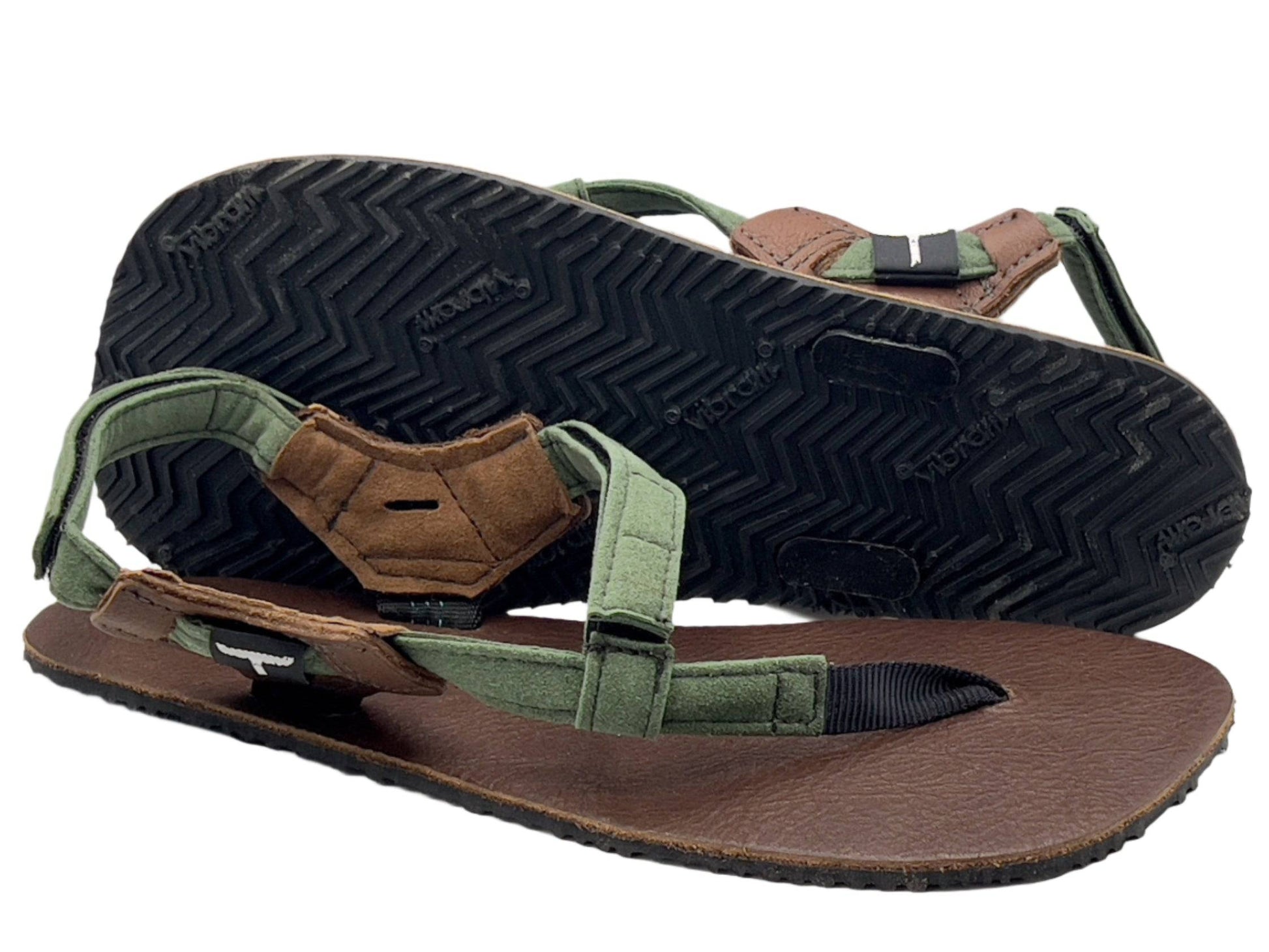 BlackBear Sandals ALPHA Leather Green Straps