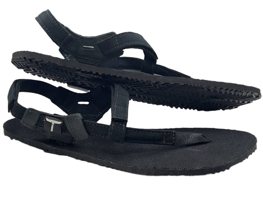 BlackBear Sandals Black Hemp Black Straps