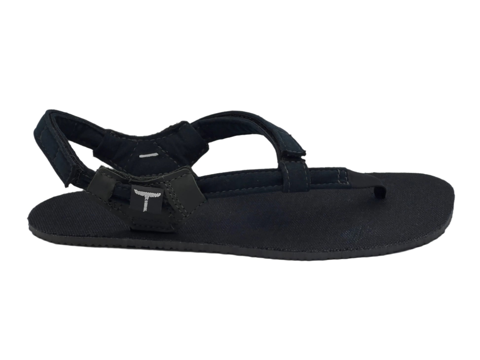 BlackBear Black Hemp 6.5mm - Black - Toetem Sandals