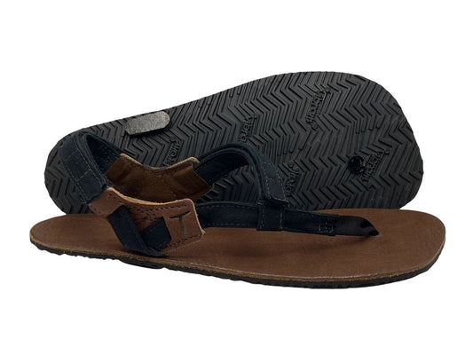 ALPHA Leather BlackBear - 5mm Black - Toetem Sandals