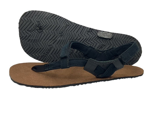 Brown Hemp BlackBear 3.0 Barefoot 5mm - Toetem Sandals