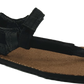 BlackBear Sandals 2.0 - Brown Hemp Footbed - Black Straps