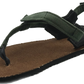 BlackBear Sandals 2.0 - Brown Hemp Footbed - Green Straps