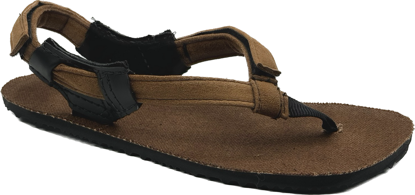 BlackBear Sandals 2.0 - Brown Hemp Footbed - Tan Straps