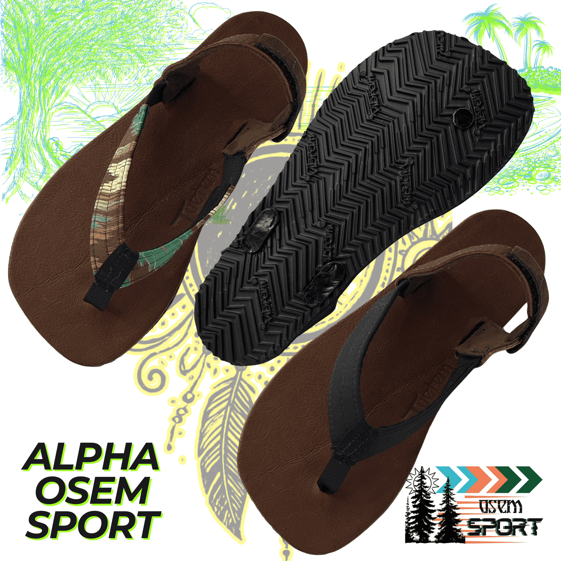 ALPHA Leather OSEM Sport - Toetem Sandals