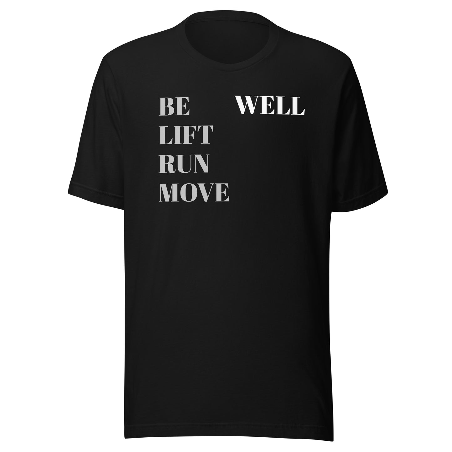 Lift Well 100% USA-Cotton Black Unisex t-shirt