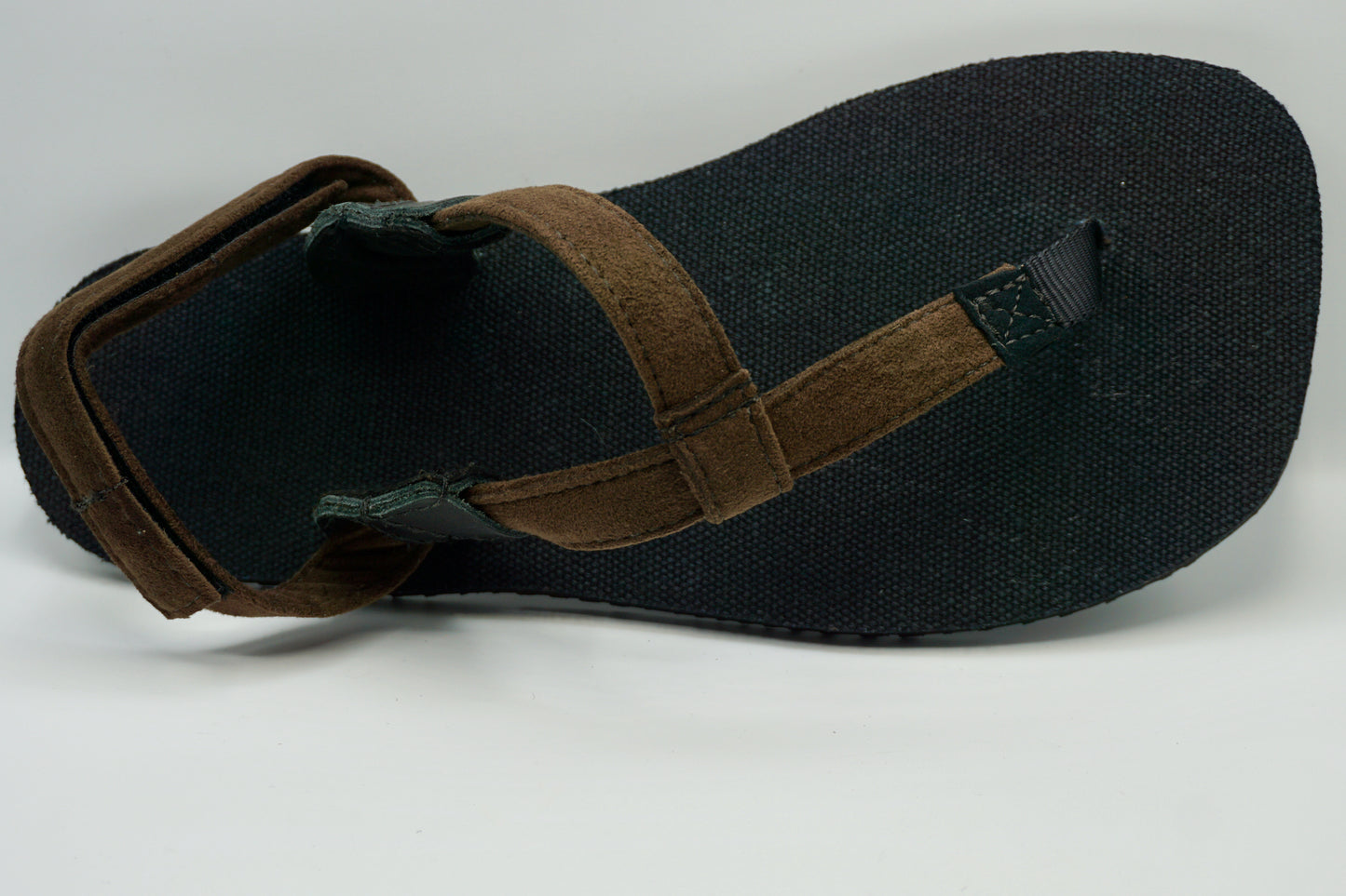 JackRabbit Sandals Barefoot Black Hemp Footbed